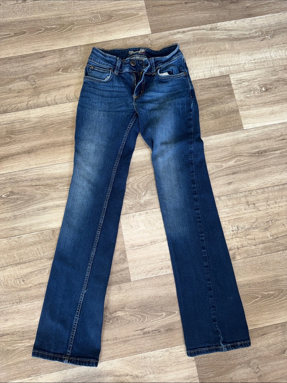 Wrangler Dark Blue Flare Jeans for Women